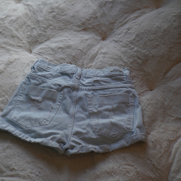 Light blue Brandy Melville denim shorts - Picture 2 of 2
